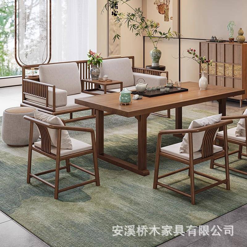 新中式几罗汉床桌茶组合椅现代简约家用客厅茶办公宋代美学泡BLE