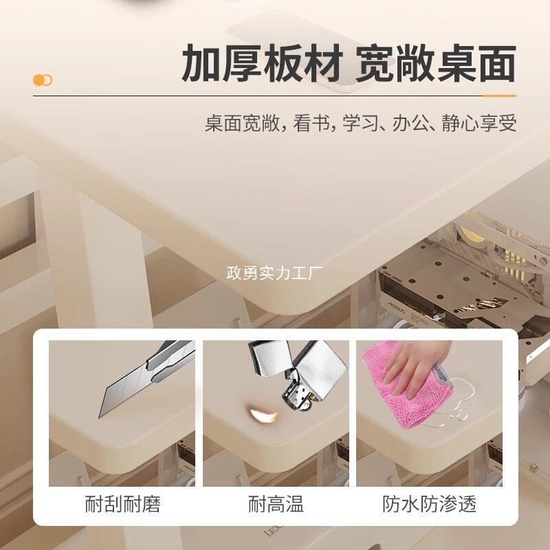 户电脑桌子用小型家迷你移599小动书桌卧室人简易双层台式型电脑