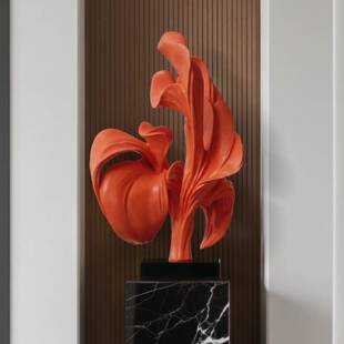 意花蕊物现植代简约艺创术雕塑楼处商TZ-90151业中心酒店大堂装饰