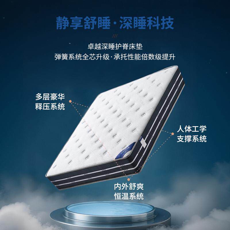 弹乳床垫家用卧室簧儿童麻护脊床垫软硬黄适中偏硬加胶274厚酒店