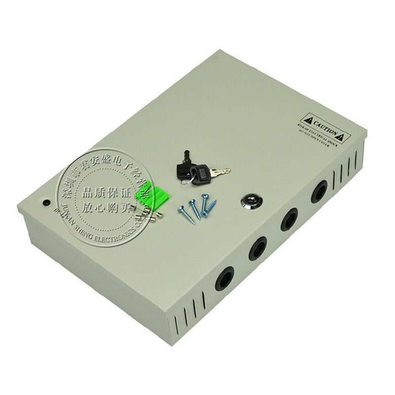 供应监控电源室外防水箱12V15A18路集中供电电源Power supply