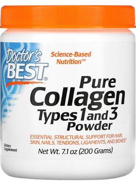 现货美国Doctor s Best Collagen水解胶原蛋白粉 200g 1和3