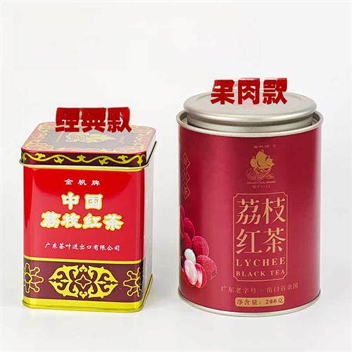 金帆牌荔枝红茶广东红茶滋胃果味冷冲红茶浓味新茶200g罐装