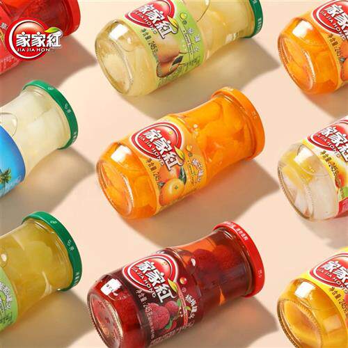 家家红橘子黄桃桔子葡萄杨梅水果罐头多种口味老人孩子新鲜糖水装