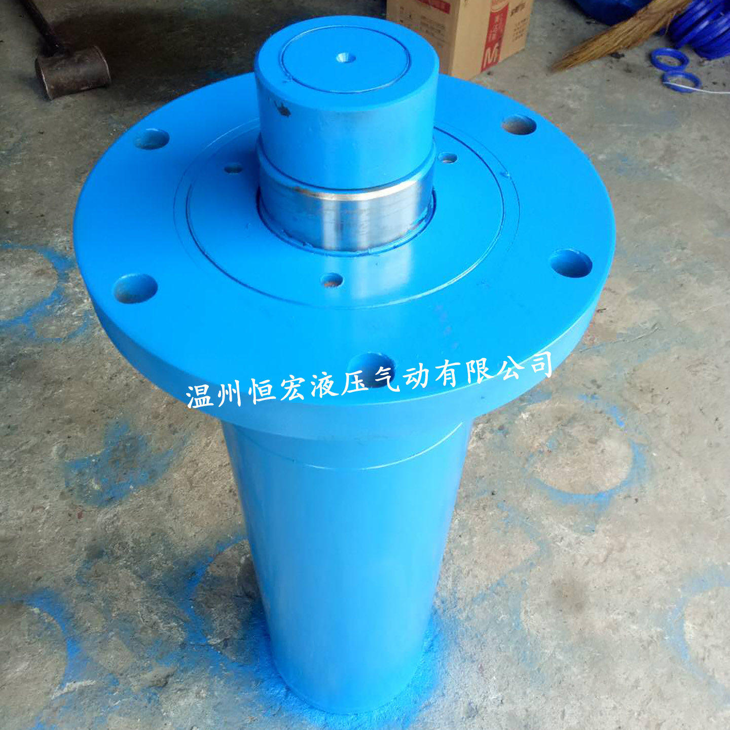 HSG工程焊接液压油缸劈柴机千斤顶前后法兰油缸升降机油顶支腿缸