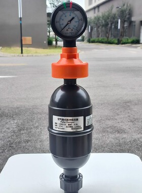 全塑压力表耐酸碱腐蚀UPVC空气式脉动LGMK脉冲阻尼器缓冲器液体罐