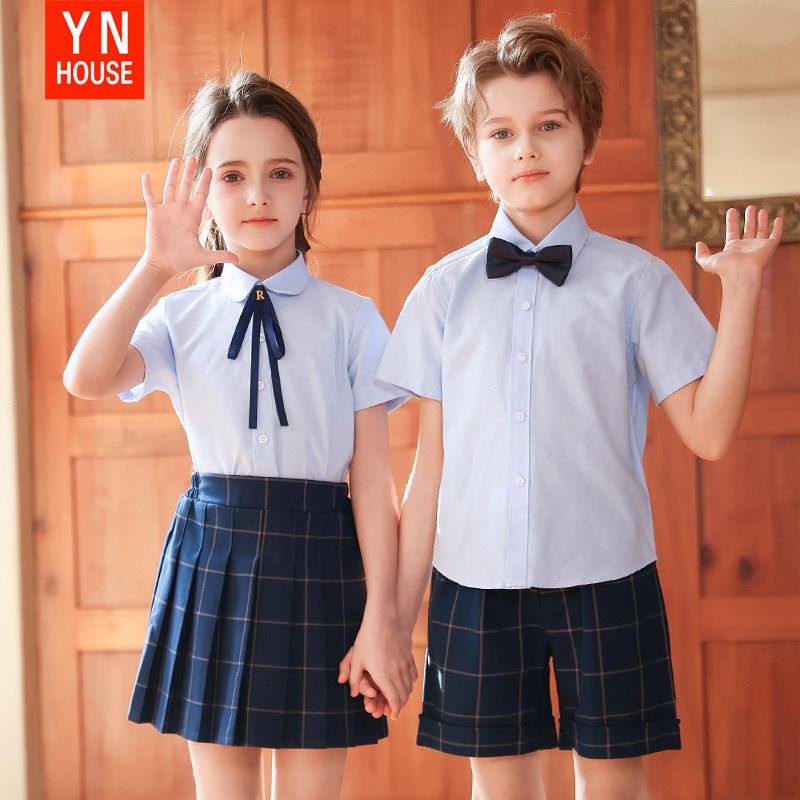 幼儿园园服夏季学院套装中小学生毕业班服校服六一文艺演出合唱服