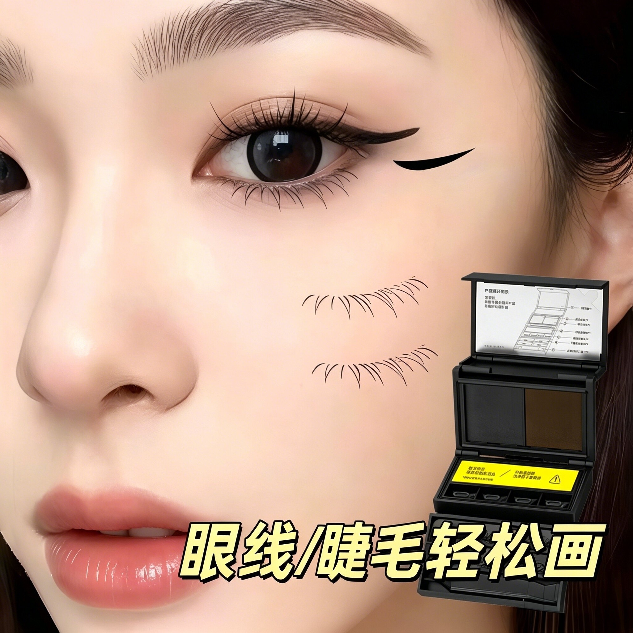 【眼妆神器】眼线印章下睫毛印章点痣笔三合一防水防汗持久不晕染图片