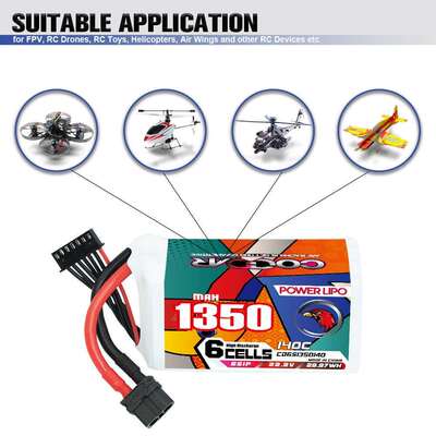 CODDAR鹰氪13500MAH 6S 22.2V 140C化骨龙怪象5寸穿越机机电池FPV