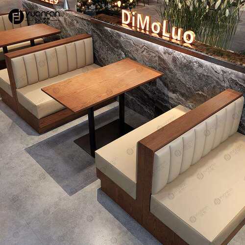工业风餐厅酒吧桌椅甜品蛋糕店茶餐厅餐桌椅复古咖啡厅卡座沙发