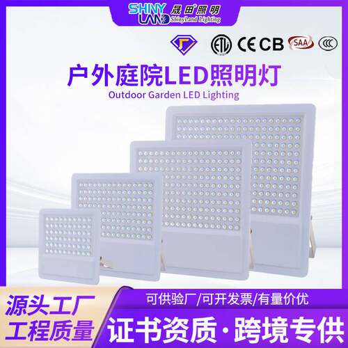 工程庭院景观花园投射照明灯 户外防水庭院隧道球场照树led投光灯