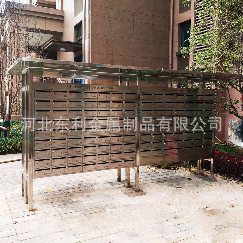 现代简约不锈钢信箱 信报箱 小区意见箱 信件箱 多门镶嵌式投递箱