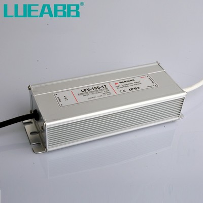 led户外LPV-100防水开关电源AC240V120V转DC12V 24V变压器100W