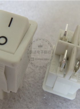 RF-1003台湾荣丰RONGFENG船型开关2档4脚液晶电视电源灰白色开关
