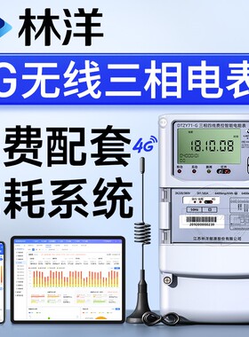林洋三相四线多功能智能电表 4G无线远程电表 赠工厂能耗抄表系统