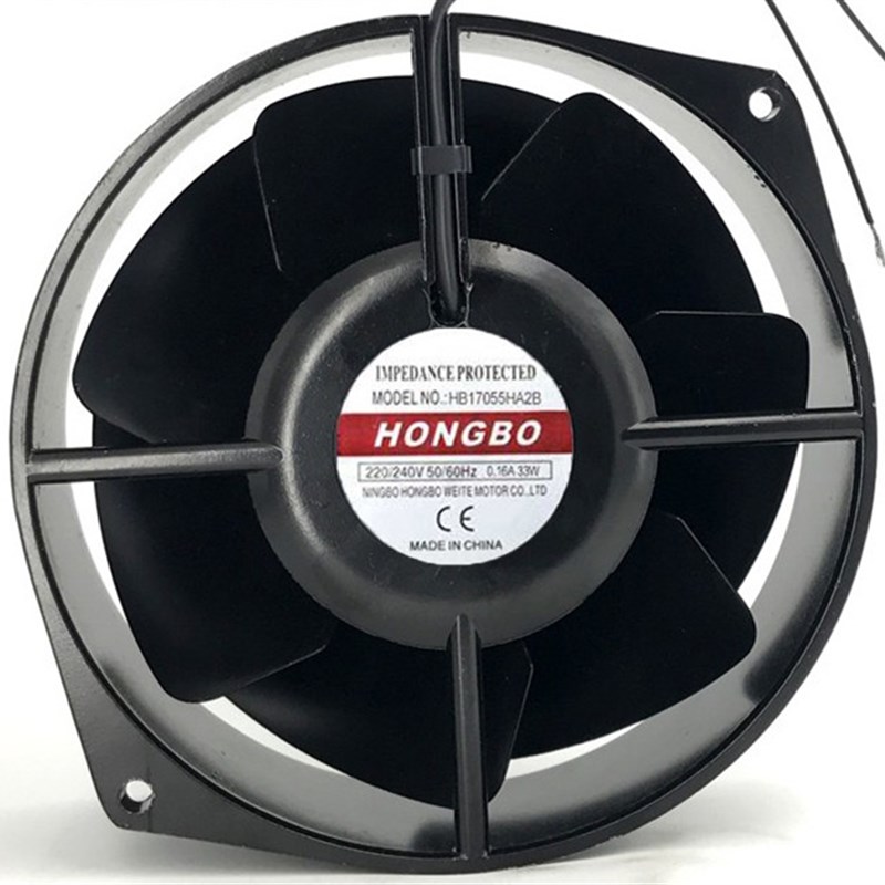全新HONGBO HB17055HA2B AC220V 50/60HZ 33W 全金属 散热风扇