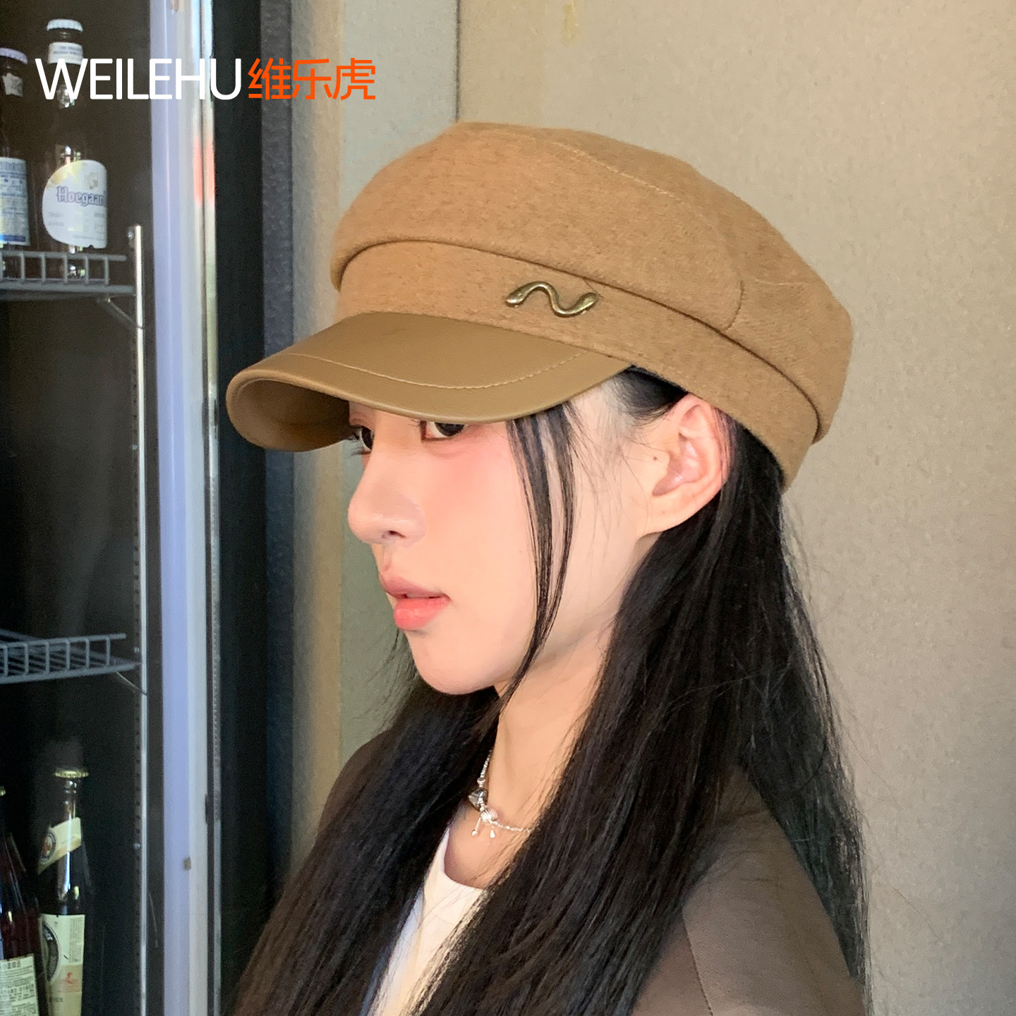 八角帽贝雷帽女2026春夏新款画家帽报童帽子韩系大头围显脸小秋冬