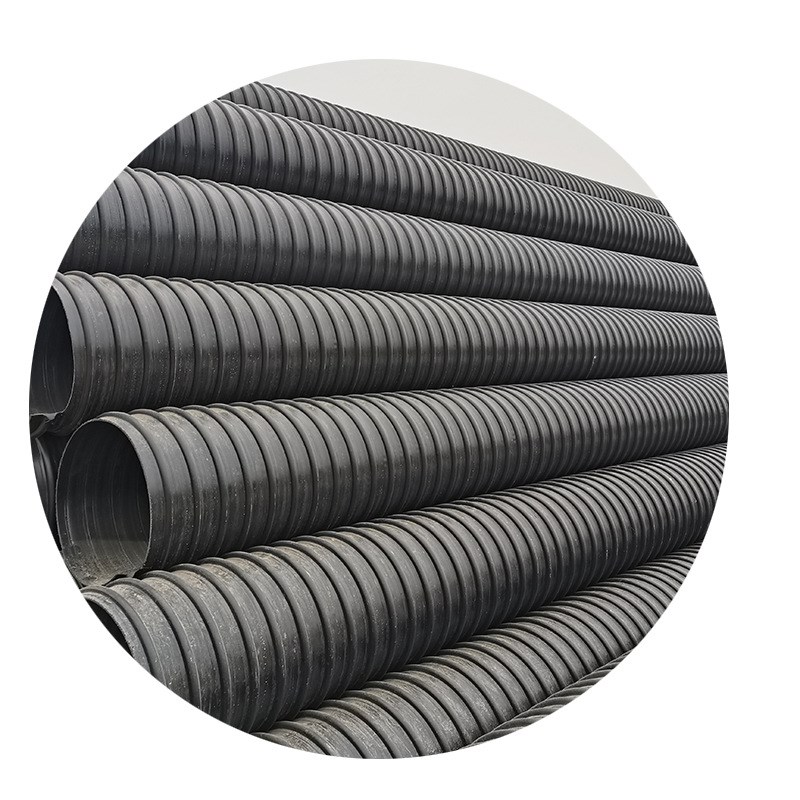 现货 hdpe波纹管 钢带波纹螺旋排污管dn300-2000大量供应