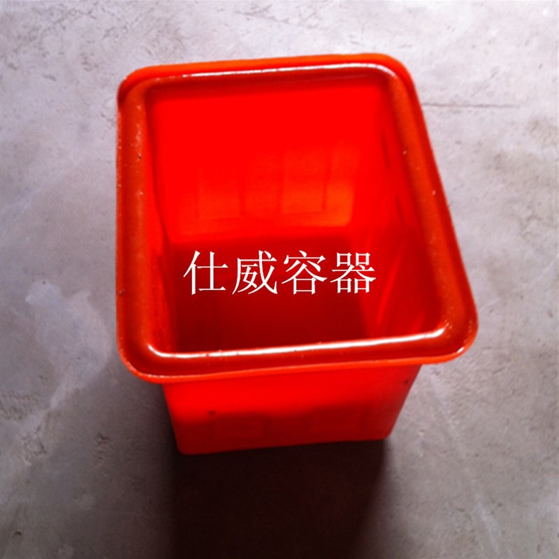 厂家供应,K300洗水厂用滚塑PE方形布车桶 染整后塑料方桶