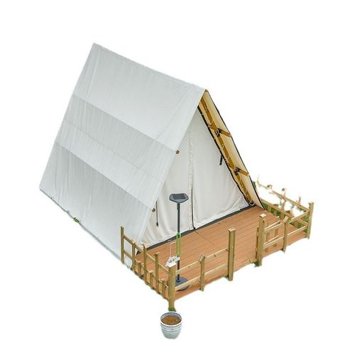 户外酒店野奢民宿帐篷景区网红打卡简约风三角木金子塔营地帐篷