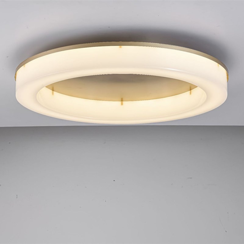 极简意式客厅吊灯现代简约设计师轻奢复式楼高端圆环别墅餐厅吊灯