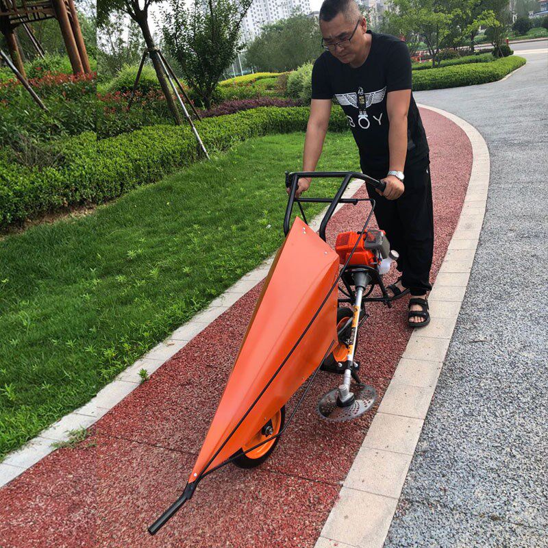 厂家直销小型玉米辣椒大豆秸秆手推式割晒机汽油收割机