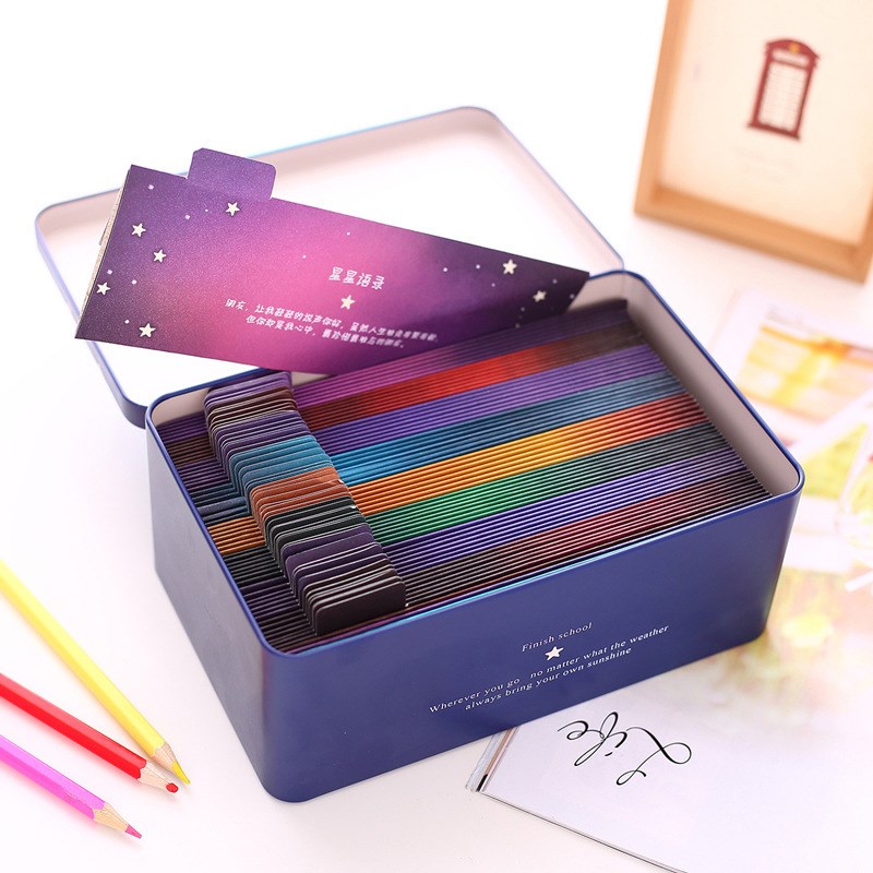 星星同学录铁盒装创意文具学生毕业纪念册留念童年往事记录留言册