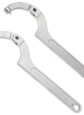 天达新工月牙C型可调节圆头方头活动钩形扳手德式TD1205D TD1207D