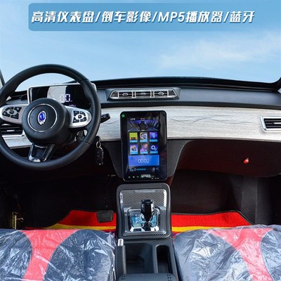 老头乐四轮电动车家用成人女士小型代步新能源油电两用全封闭汽瓶