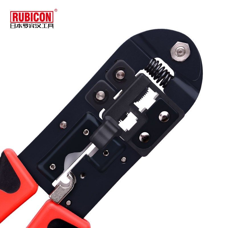 日本RUBICON罗宾汉RKY-338 两用网络钳网线钳水晶头压线钳