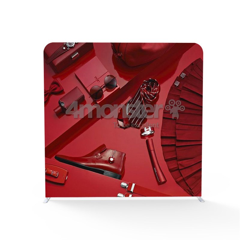 厂家直供 快幕秀 定制尺寸布艺签名墙铝合金展架 签到处 背景墙