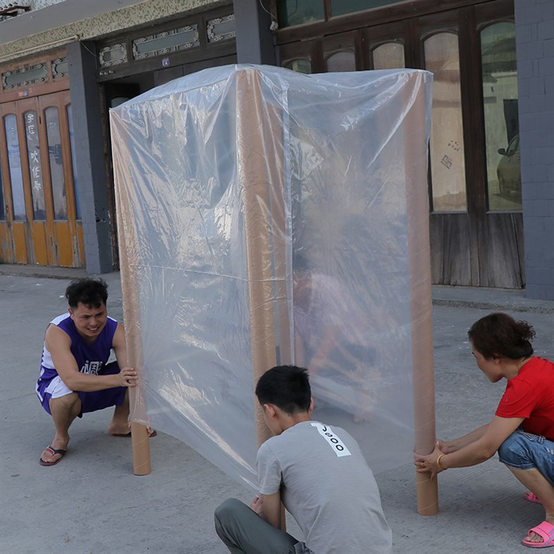 高压pe膜立体袋 防尘防雨透明四方袋 大形机器方底塑料薄膜袋