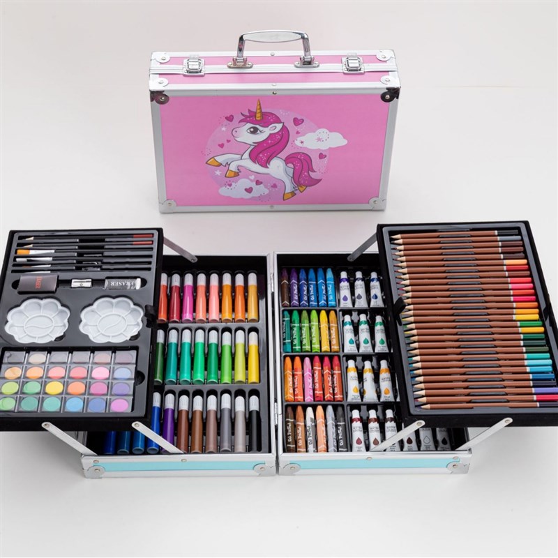 145绘画水彩笔套装儿童小学生画画颜料蜡笔画笔套装 儿童绘画工具