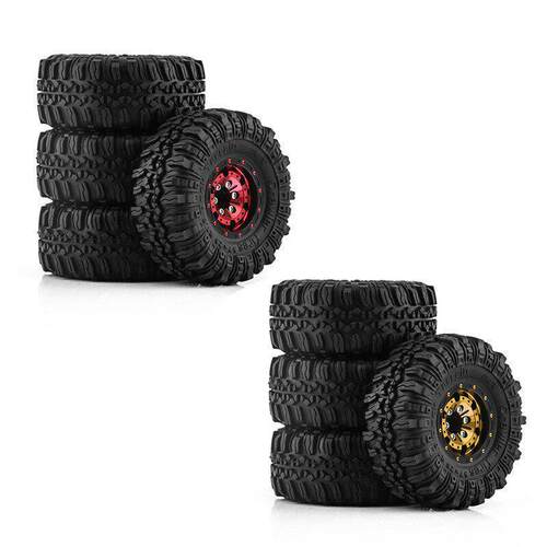 1/18 TRX4M路虎烈马1.0英寸轮胎轮毂 攀爬车铝合金轮毂 SCX24 FMS