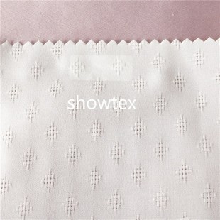 数码 CEY提花弹力平纹麻 T9035 印花底布本白半成品雪纺现货 805