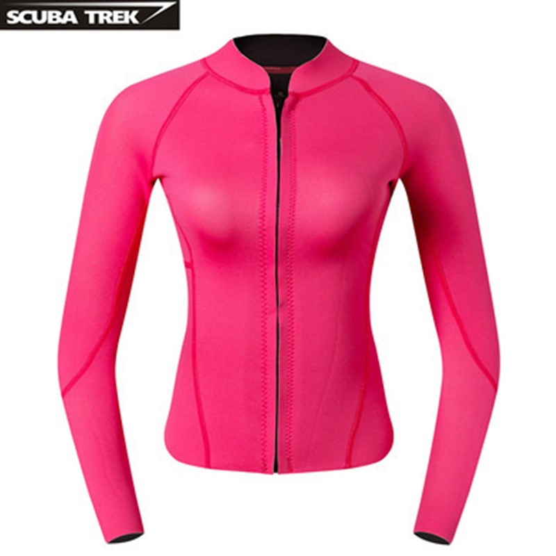 新时时尚2mm潜水服分体水母服浮潜自由深潜湿衣长防晒冲浪服