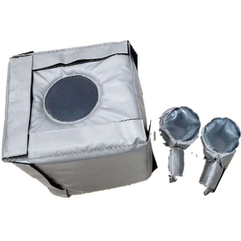 厂家销售油田设备可拆卸保温套 内燃机保温隔热套 高温管道隔套