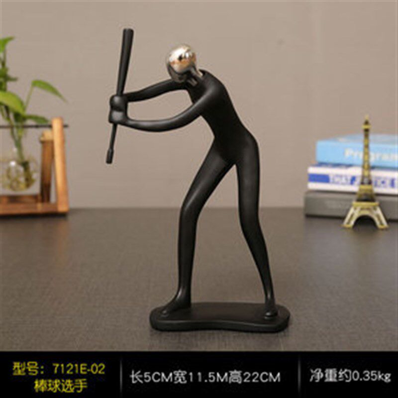 简约运动人摆件客厅书房橱柜酒柜人物装饰品家居个性时尚艺术品