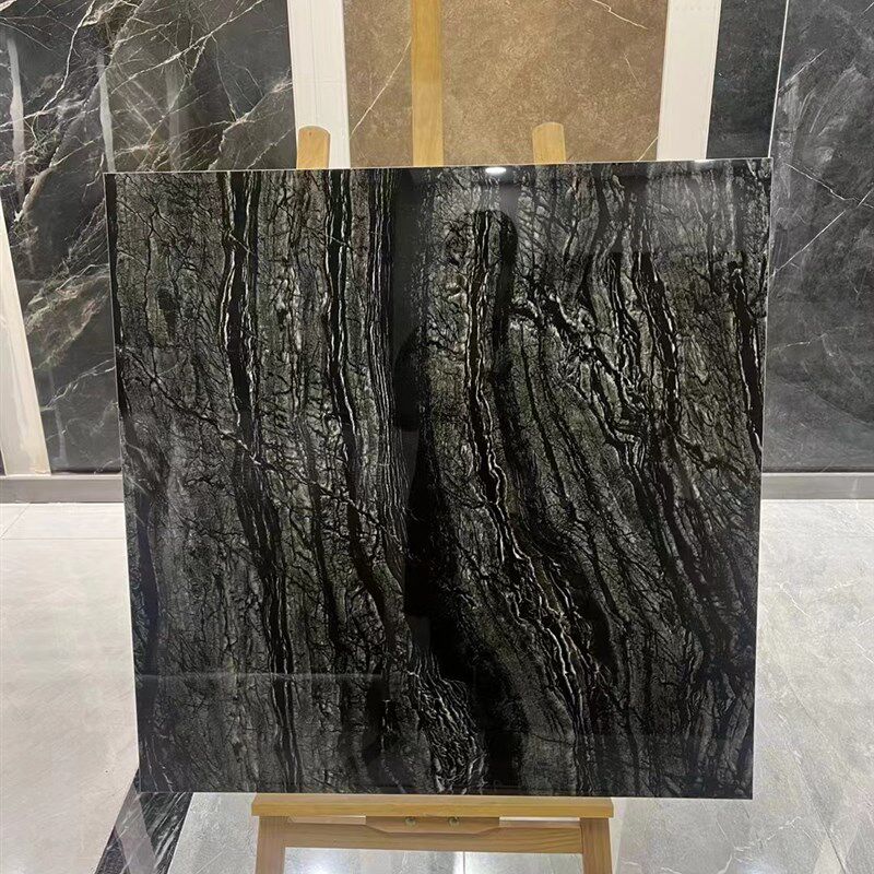 工地专用奢石800X800深色通体大理石高档酒店商场酒吧KTV公共场所