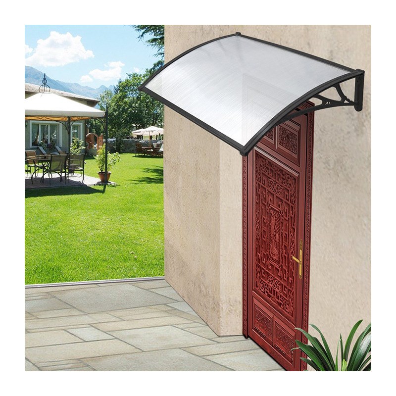 透明PC阳光板窗户遮雨棚露台遮阳蓬户外空调外挂机玻璃遮雨搭篷挡