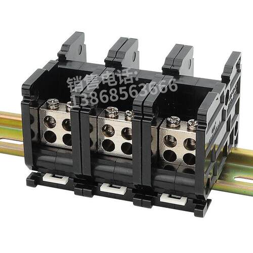 海燕FJ6DI-150-03/4X16(28L）三进十二接线端子150A导轨式分线盒