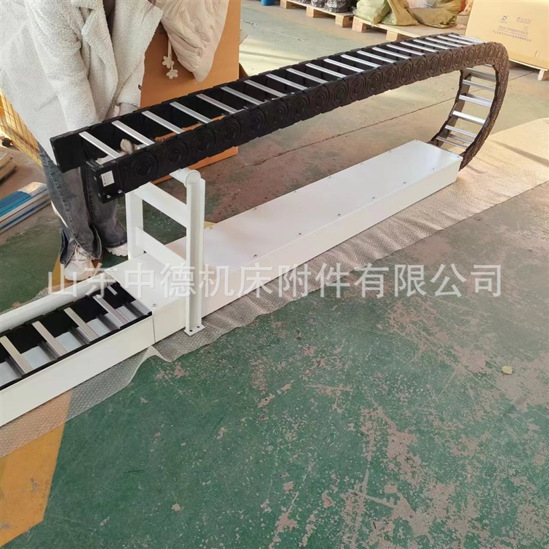 重载加强型拖链桥式全封闭拖链塑料尼龙坦克链电缆线槽工程承重大