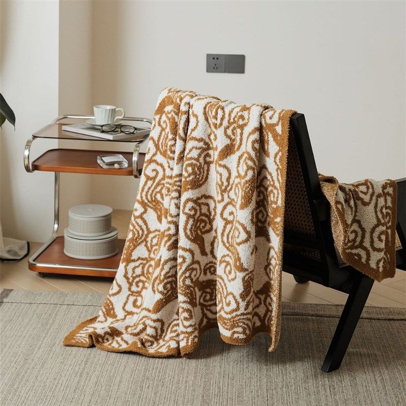 新中式国风沙发毛毯半边绒毯子古风毛巾被床旗复古办公室午睡盖毯,床上用品,休闲毯/毛毯/绒毯,淘宝优惠券,粉丝福利购,淘宝优惠卷