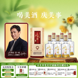 6瓶整箱浓香型宴请商务 水井坊井台52度520ml 梁朝伟首选白酒