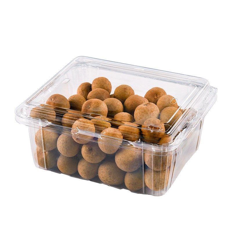 蔬果乐一次性长方形果蔬透明塑料冬枣打包盒两斤装1000M阳光玫瑰