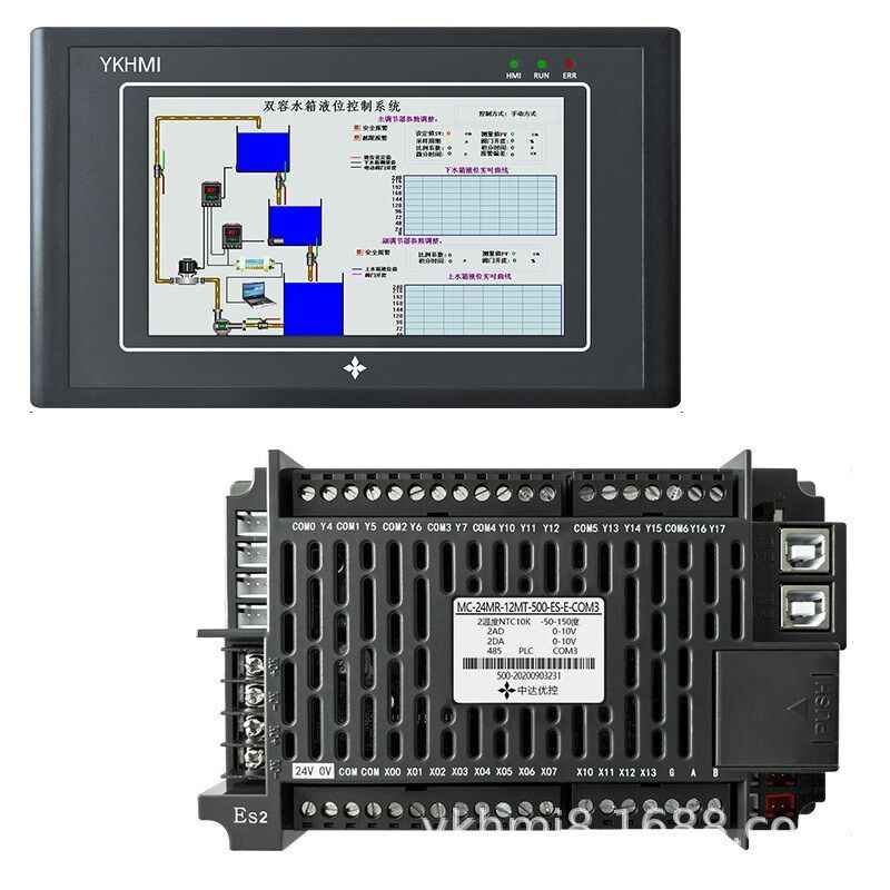 MC-24MR-12MT-500ES-A/B/E触摸屏一体机YKHMI中达优控PLC温度ADDA