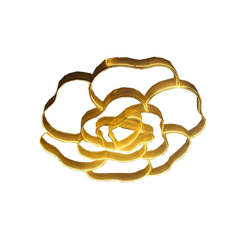 婚庆道具婚礼堂活动大型吊顶灯铁艺贴纱花朵造型空中装饰布置挂件