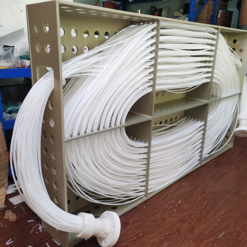 PTFE/PVDF聚四氟接头聚四氟盘管换热器冷却降温热水蒸汽循环加热