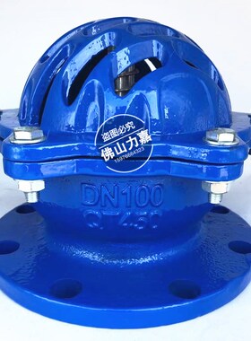 H42X-10球墨铸铁法兰底阀花篮头水泵底阀抽水头消声底阀单向阀100