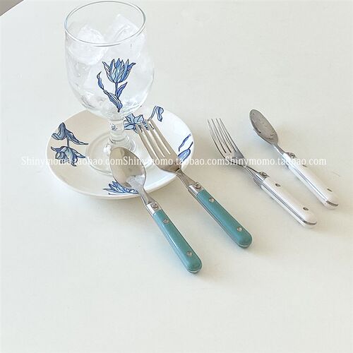 Shinymomo韩式ins博主居家不锈钢西餐甜品勺美食餐具